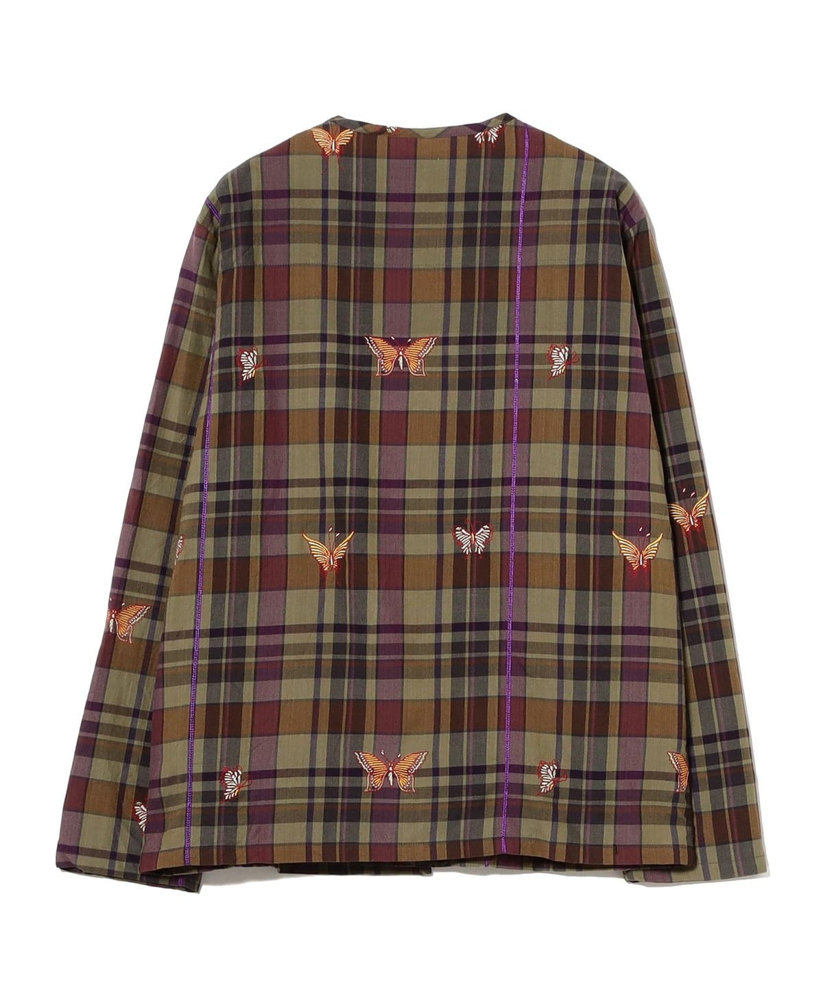 BEAMS BOY（ビームス ボーイ）NEEDLES / V-Neck Cardigan Embroidered