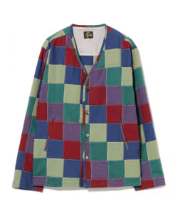 NEEDLES / V-Neck Cardigan Patch Work