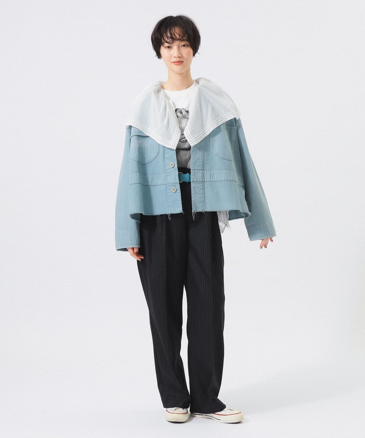 刺繡工裝夾克外套