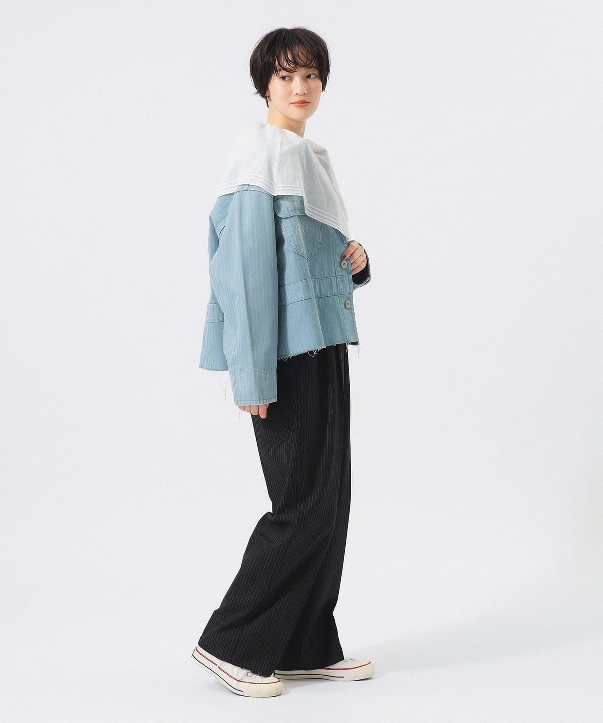 刺繡工裝夾克外套