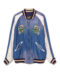 テーラー東洋 / Early 1950s Style Acetate Souvenir Jacket “EAGLE & DRAGON” × “JAPAN MAP”