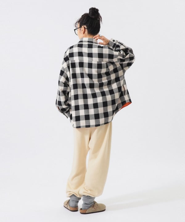 チェック ビッグ シャツ ブルゾン Model : H161 B76 W60 H82　Size : 1