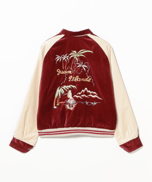 “KOSHO & CO.” SPECIAL EDITION / 1950s Style Velveteen × Acetate Souvenir Jacket