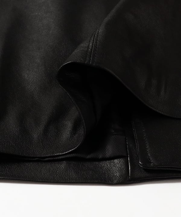 〈WOMEN〉レザー シャツ ジャケット