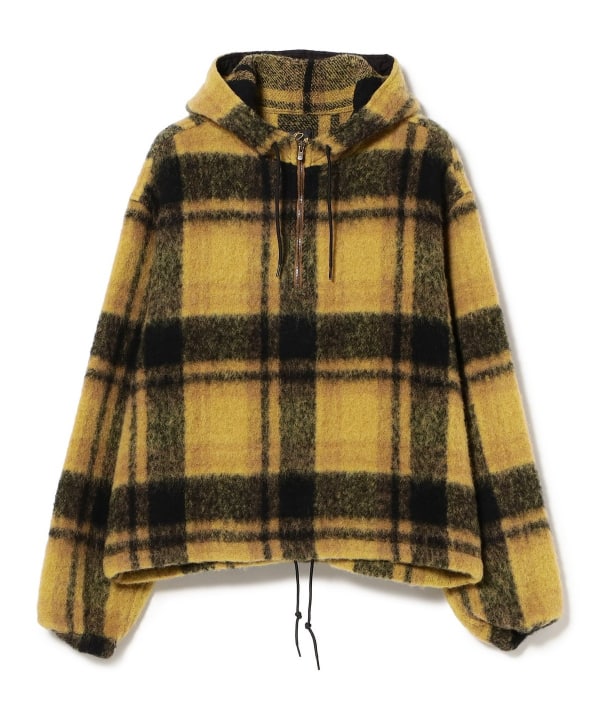 NEEDLES / Half Zipped Pullover Hoody - Wool Shagg