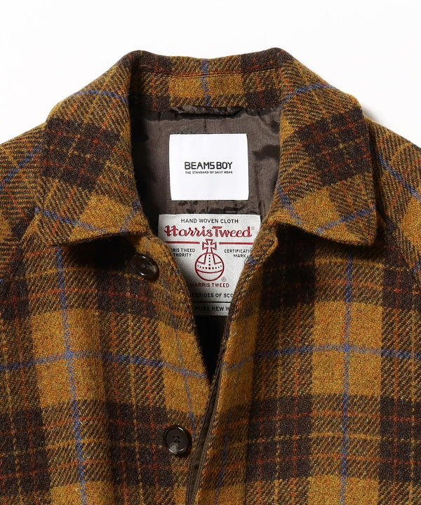 BEAMS BOY BEAMS BOY BEAMS BOY / Harris Tweed Balmacan coat 23FW