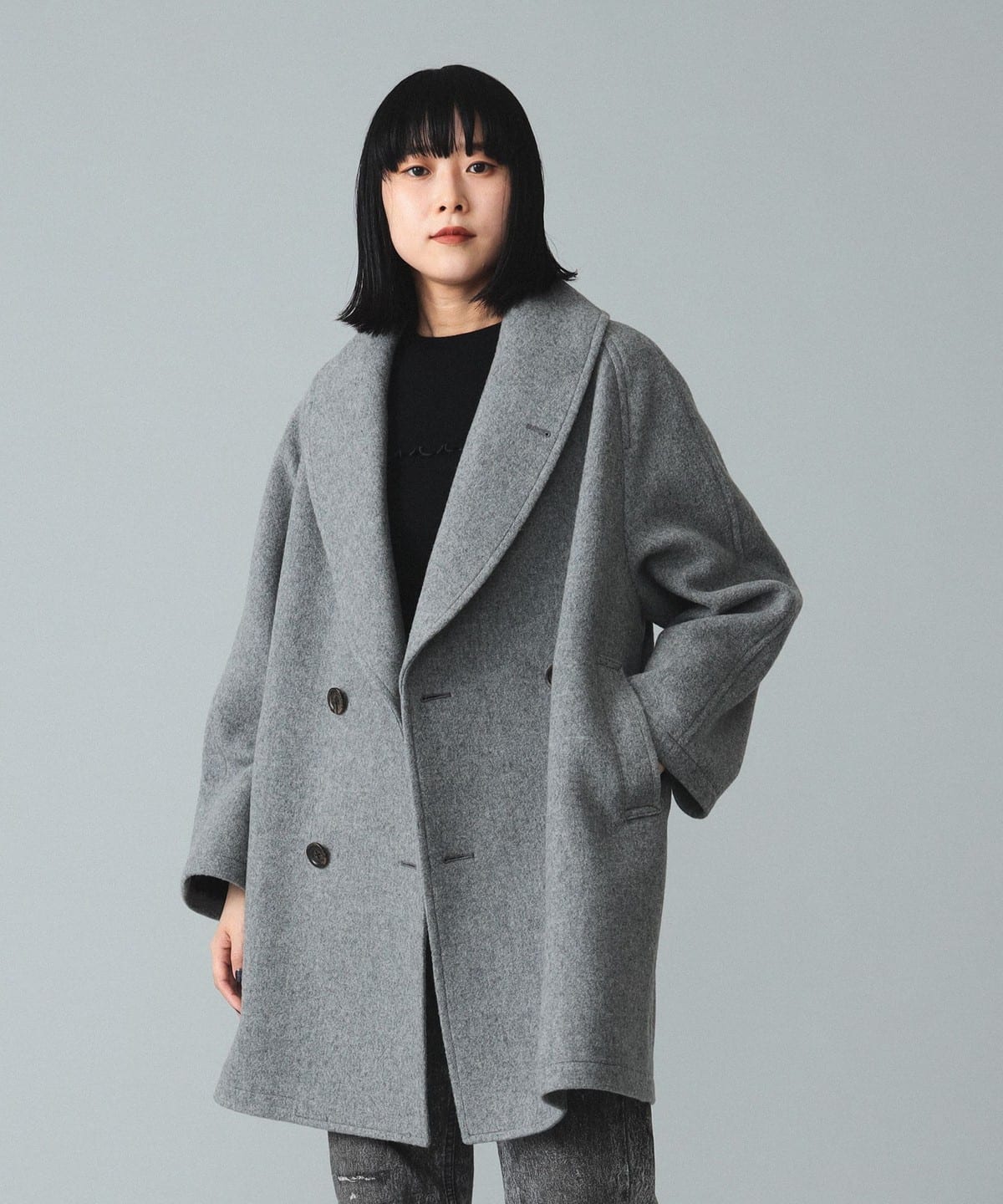 BEAMS BOY（ビームス ボーイ）maturely / Wool Double Over Coat