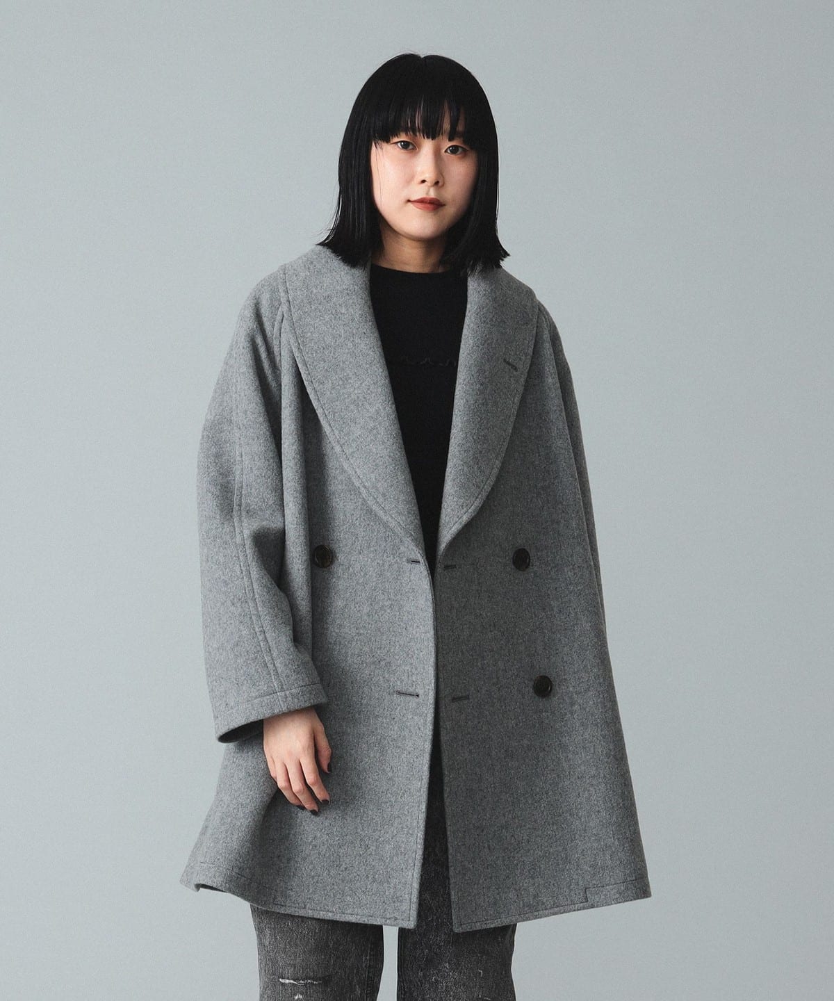 BEAMS BOY（ビームス ボーイ）maturely / Wool Double Over Coat