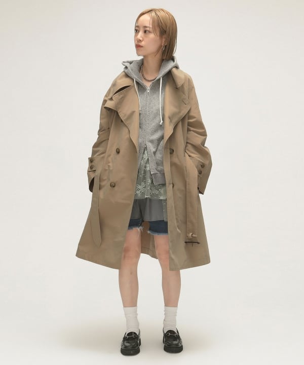 BEAMS BOY BEAMS BOY maturely memory trench overcoat (coat BEAMS BOY BEAMS BOY maturely memory trench overcoat (coat