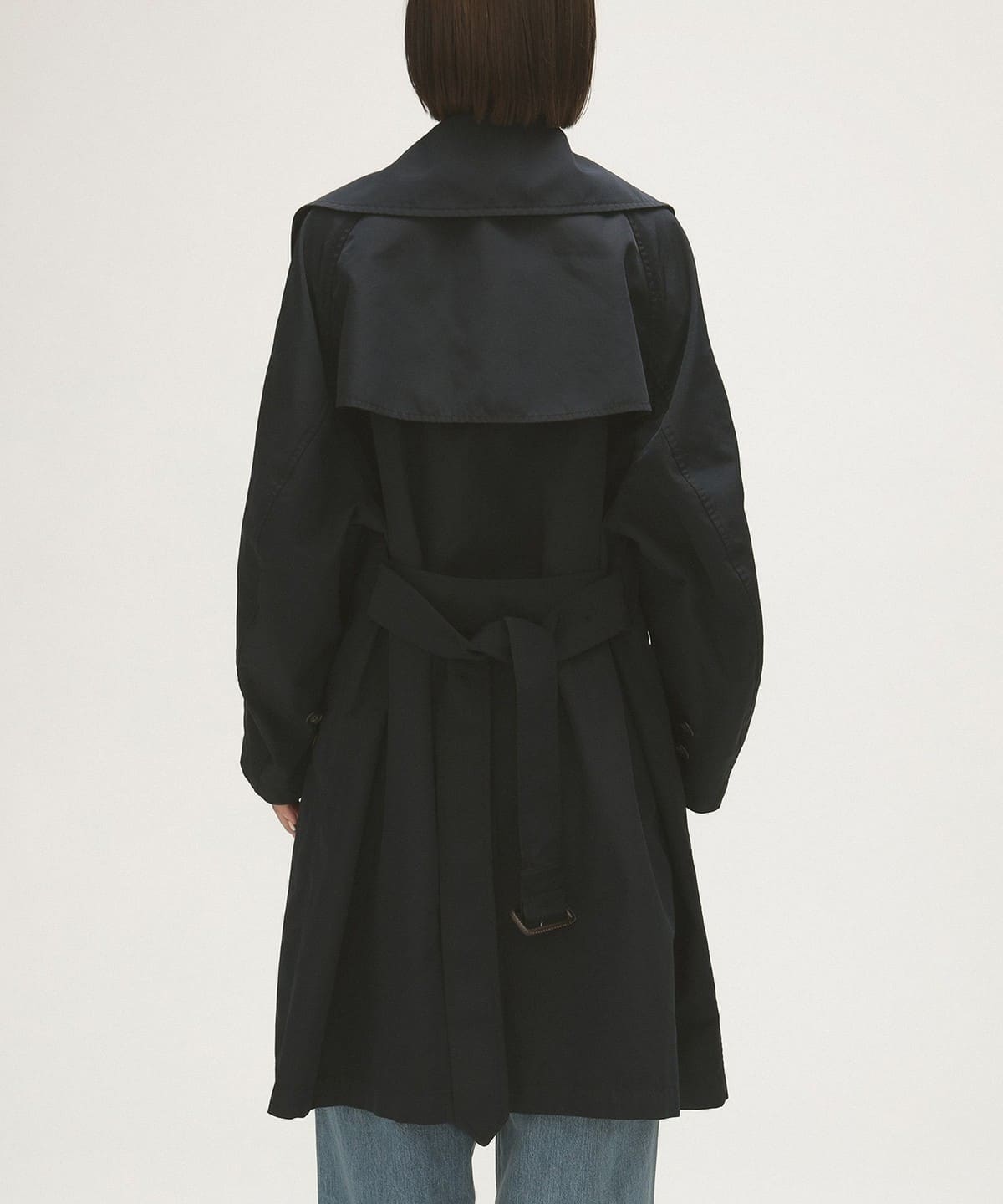 BeAMS DOT オーバー トレンチコート　ブラック BeAMS DOT オーバー トレンチコート ブラック