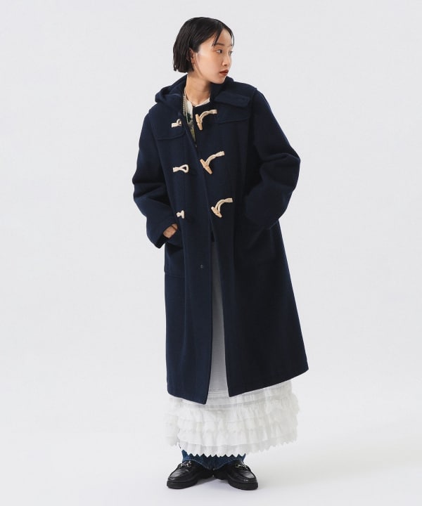 BEAMS BOY（ビームス ボーイ）モッサー ロング ダッフルコート
