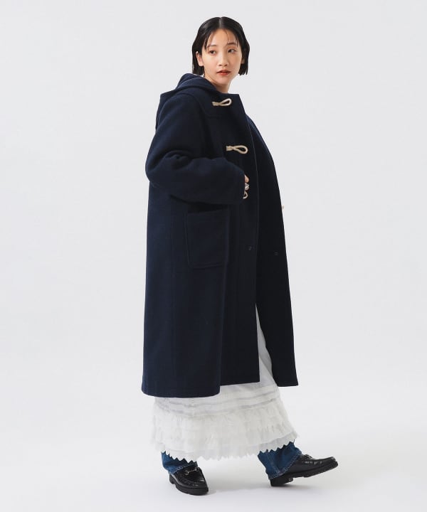 BEAMS BOY ネイビー ダッフルコート フード付き beams boy ダッフルコート ネイビー - メルカリ