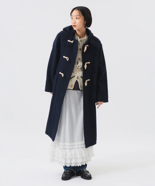 BEAMS BOY（ビームス ボーイ）モッサー ロング ダッフルコート