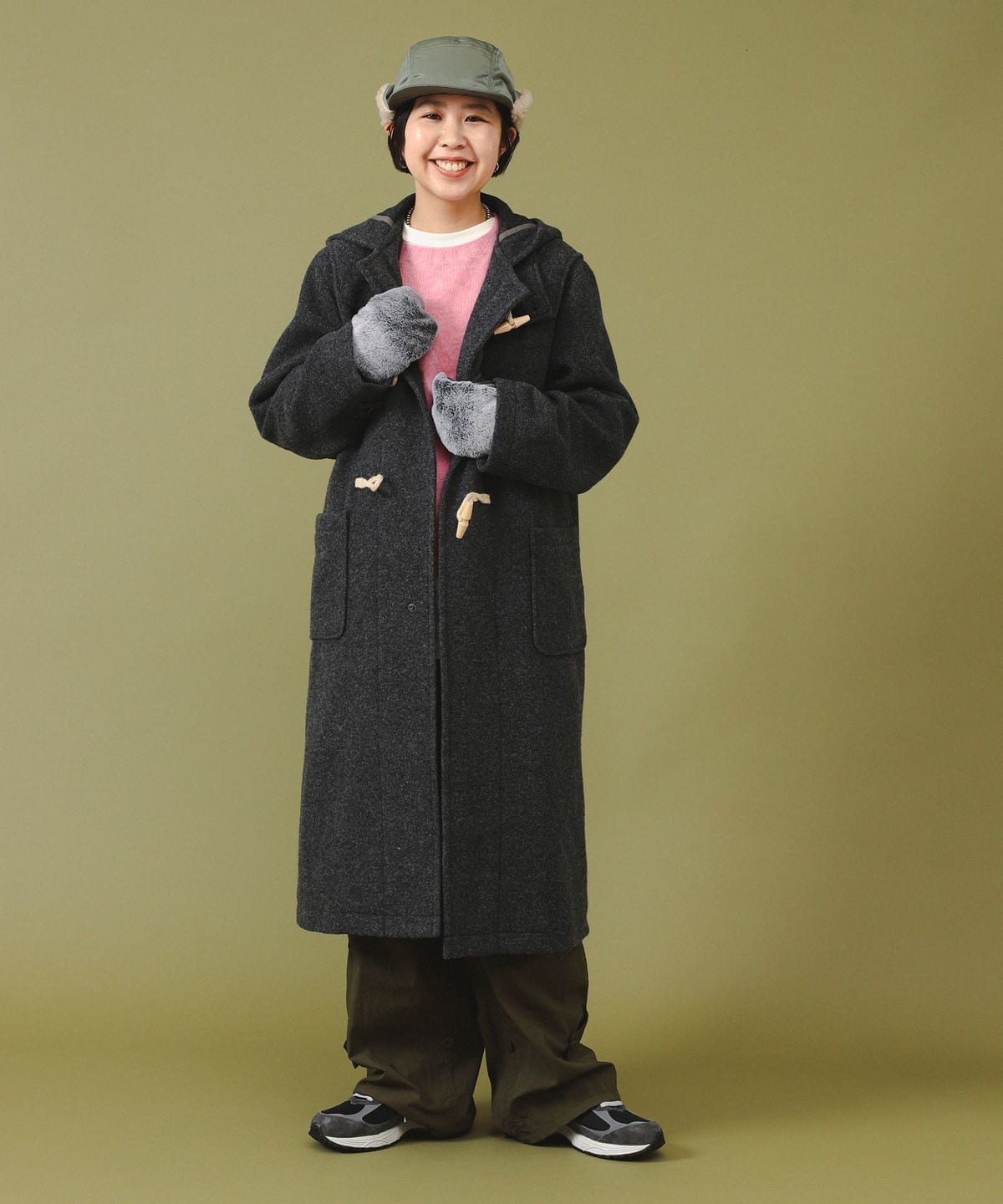 beams boy コート BEAMS BOY（ビームス ボーイ）モッサー ロング ダッフルコート