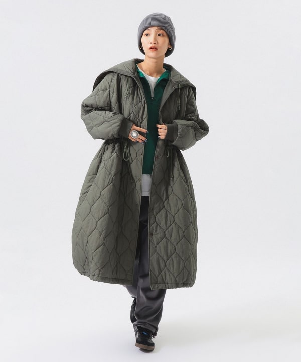【BEAMS BOY】ナイロンキルティングフードコート BEAMS BOY（ビームス ボーイ）【+15%ポイントUP】ナイロン