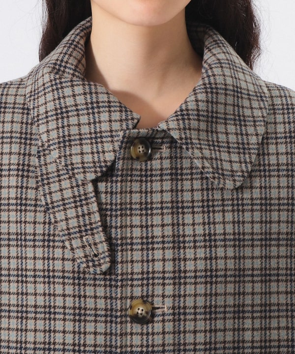 BEAMS BOY / ガンクラブチェック ビッグ ステンカラーコート 楽天市場】【SALE／50%OFF】BEAMS BOY / ガンクラブチェック