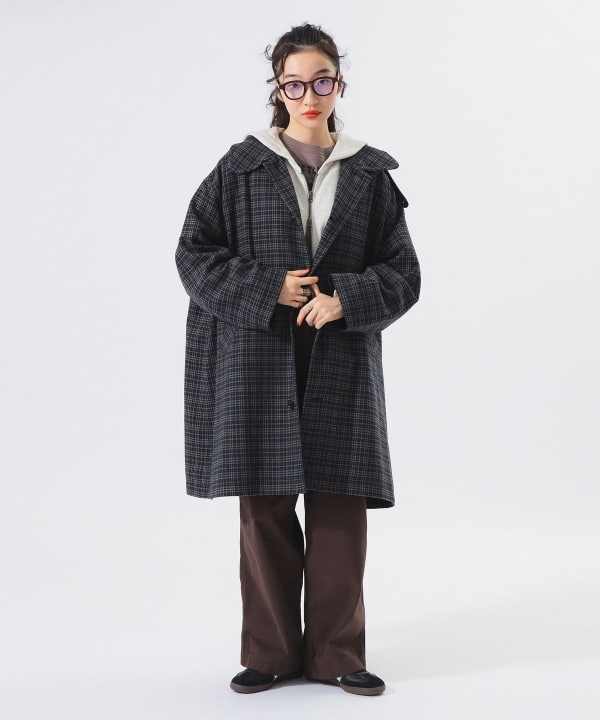 パークハウス ステンカラーコート ガンクラブチェック パークハウス ステンカラーコート ガンクラブチェック