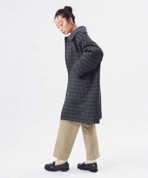 BEAMS BOY / ガンクラブチェック ビッグ ステンカラーコート BEAMS BOY（ビームスボーイ）の「BEAMS BOY / ガンクラブ