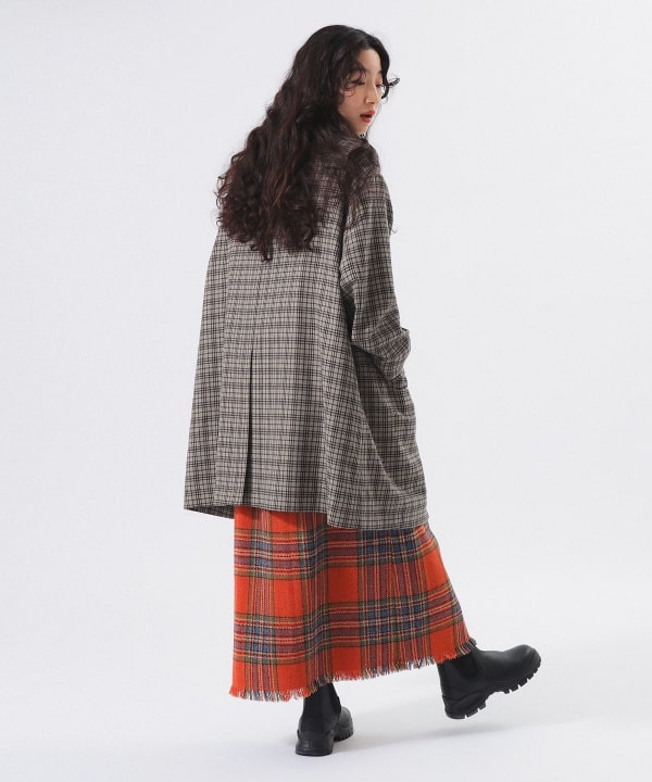 BEAMS BOY / ガンクラブチェック ビッグ ステンカラーコート 楽天市場】【SALE／50%OFF】BEAMS BOY / ガンクラブチェック