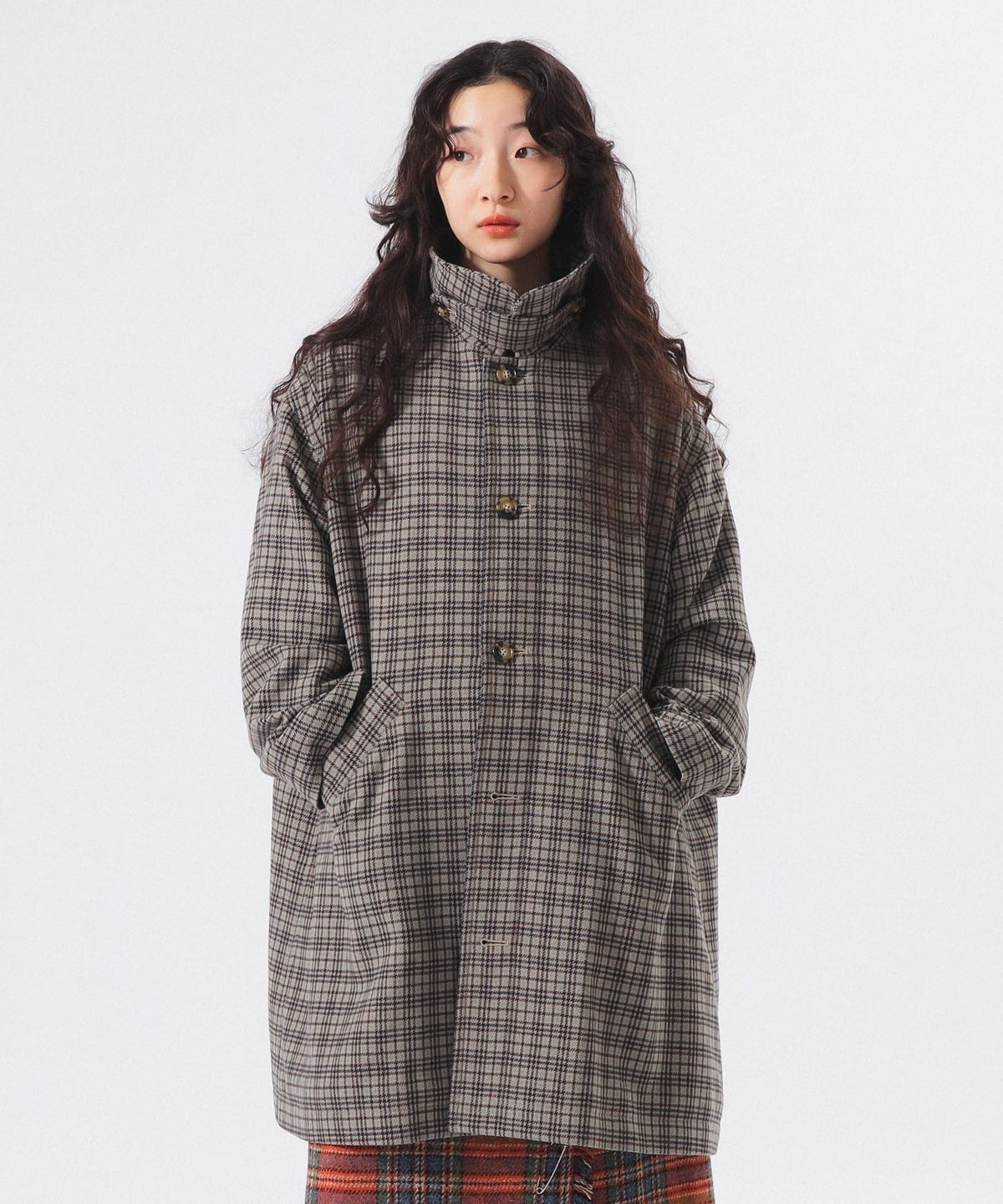 BEAMS BOY（ビームス ボーイ）ガンクラブ チェック コート