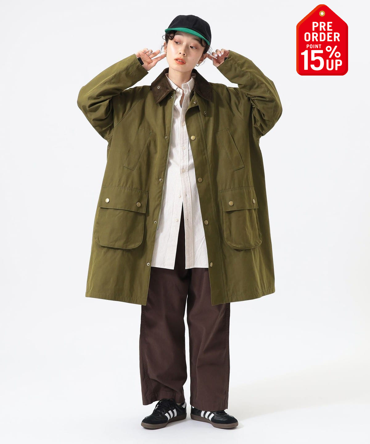 【+15%ポイントUP】【別注】Barbour バブアー / Balvenie Jacket 25FW コート WOMEN OLIVE ONE SIZE 【+15%ポイントUP】【別注】Barbour バブアー / Balvenie Jacket 25FW コート WOMEN OLIVE ONE SIZE