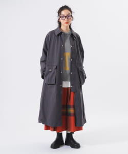 【+15%ポイントUP】コットン ナイロン ヘム アジャスト コート