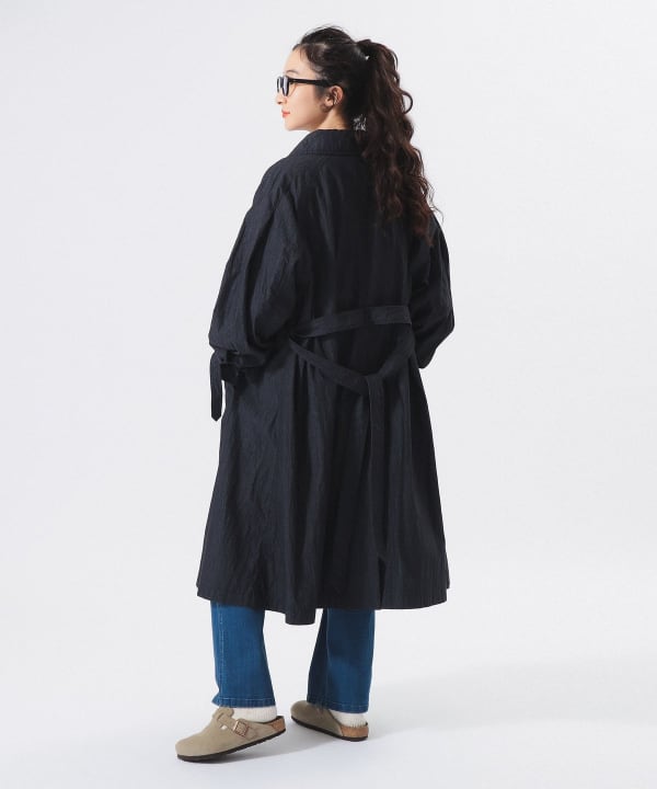 BEAMS ビームス コットンナイロンステンカラーコート BEAMS WOMEN｜コットン ナイロン ミリタリー ステンカラー