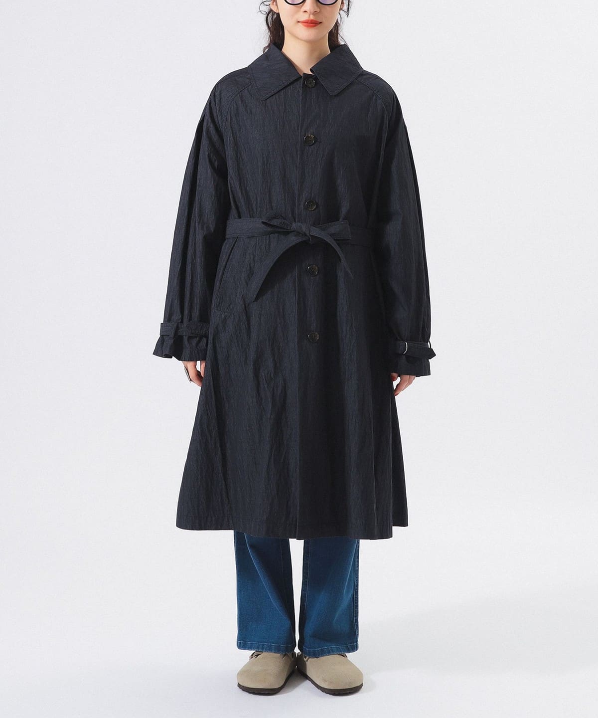 BEAMS ステンカラーコート ナイロン Lサイズ BEAMS BOY（ビームス ボーイ）【+15%ポイントUP】コットン