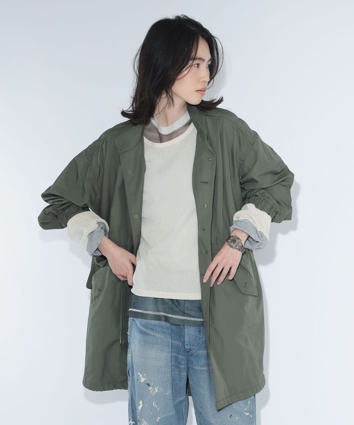 BEAMS BOY（ビームス ボーイ）maturely / メモリー ツイル ミリタリー