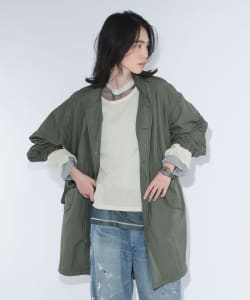maturely / メモリー ツイル ミリタリー コート