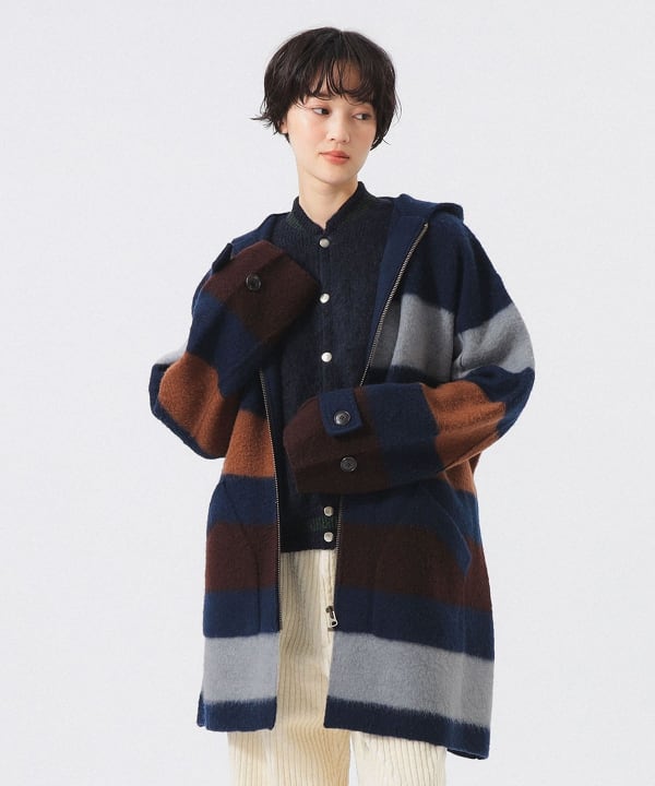 Voile Wool Knit Coat Model: H166 B84 W60 H86 Size: ONE SIZE