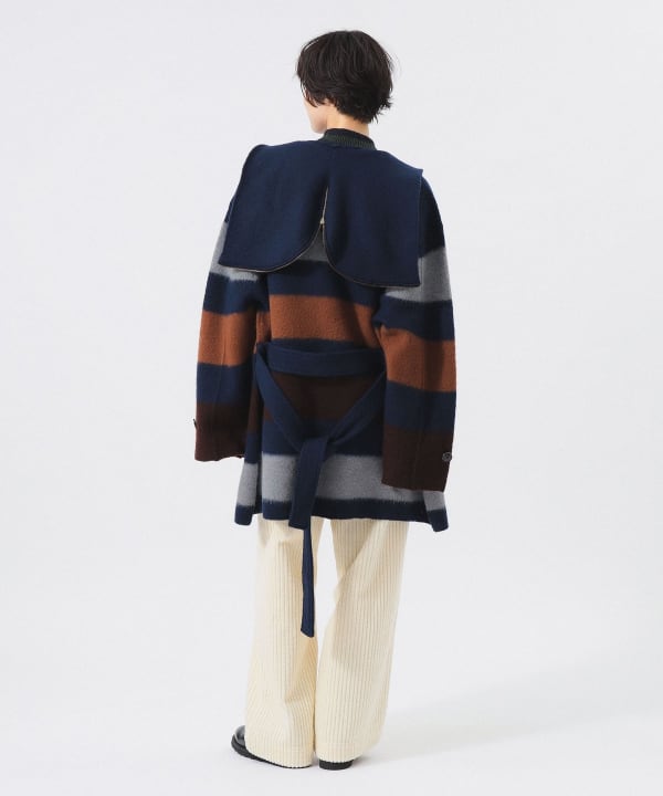 Voile Wool Knit Coat Model: H166 B84 W60 H86 Size: ONE SIZE