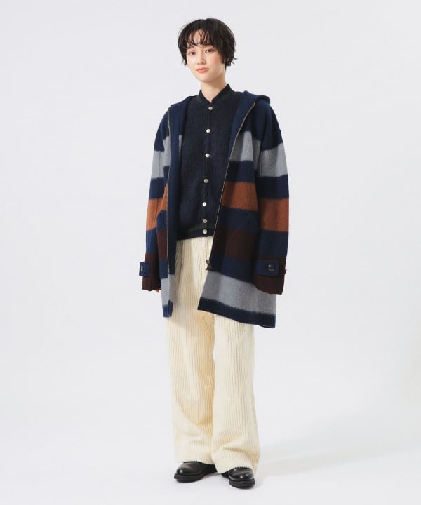 Voile Wool Knit Coat Model: H166 B84 W60 H86 Size: ONE SIZE