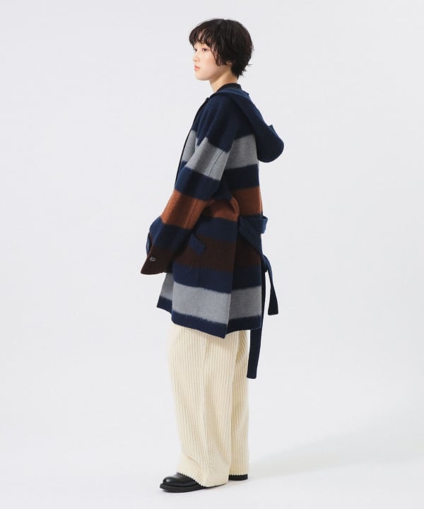 Voile Wool Knit Coat Model: H166 B84 W60 H86 Size: ONE SIZE