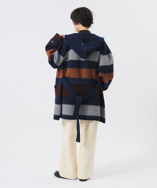 Voile Wool Knit Coat Model: H166 B84 W60 H86 Size: ONE SIZE
