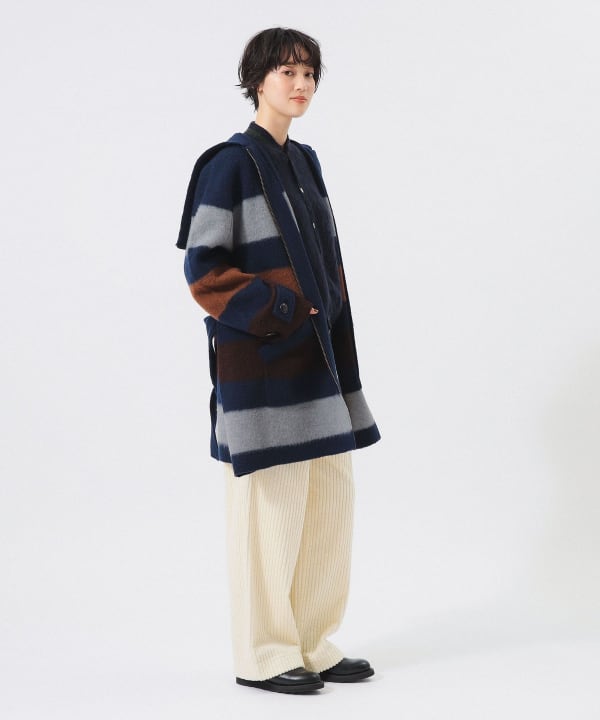 Voile Wool Knit Coat Model: H166 B84 W60 H86 Size: ONE SIZE