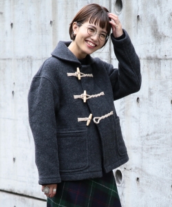 FIDELITY × BEAMS BOY / ロイヤルネイビー ダッフルコート