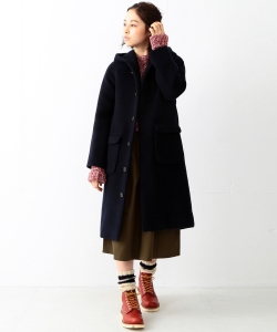 BEAMS BOY / ビーバー フード コート 16AW