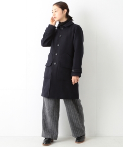 BEAMS BOY / ボア デタッチ コート