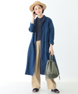 BEAMS BOY / リネン ショップコート