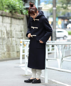 ▲BEAMS BOY / メルトン ロング ダッフルコート