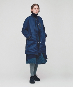 A × BEAMS BOY / 別注 フライト リバーシブル コート