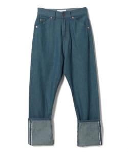 BEAMS BOY / セルビッチ 5ポケット ロールアップ デニム