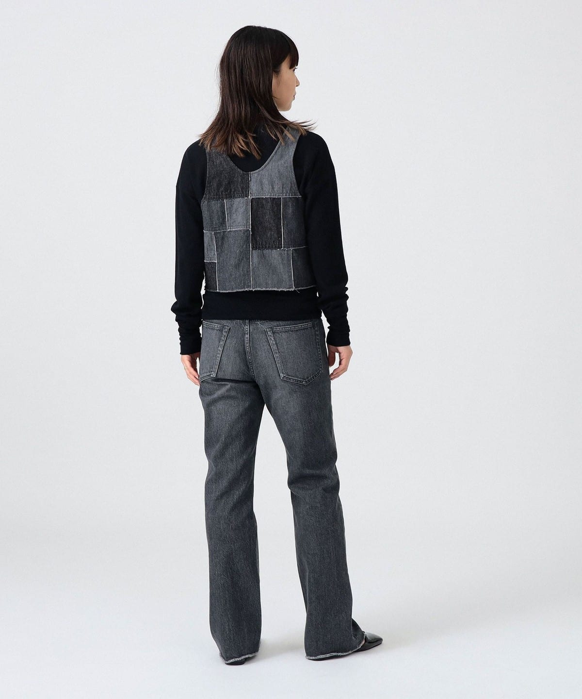 LGB フレアパンツdenim pants タイトフレアデニム／(S BLUE): パンツ｜PMbox P&M OFFICIAL