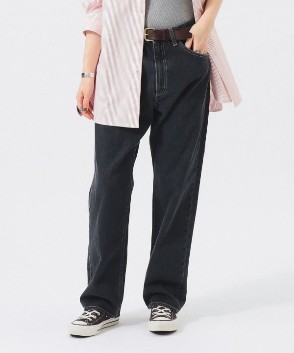 【+10%ポイントUP】ボーイ デニム パンツ Model : H166 B84 W60 H86　Size : 2