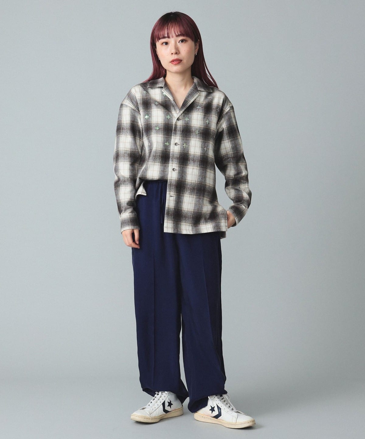 BEAMS BOY BEAMS BOY maturely侧条纹休闲裤邮购 | BEAMS