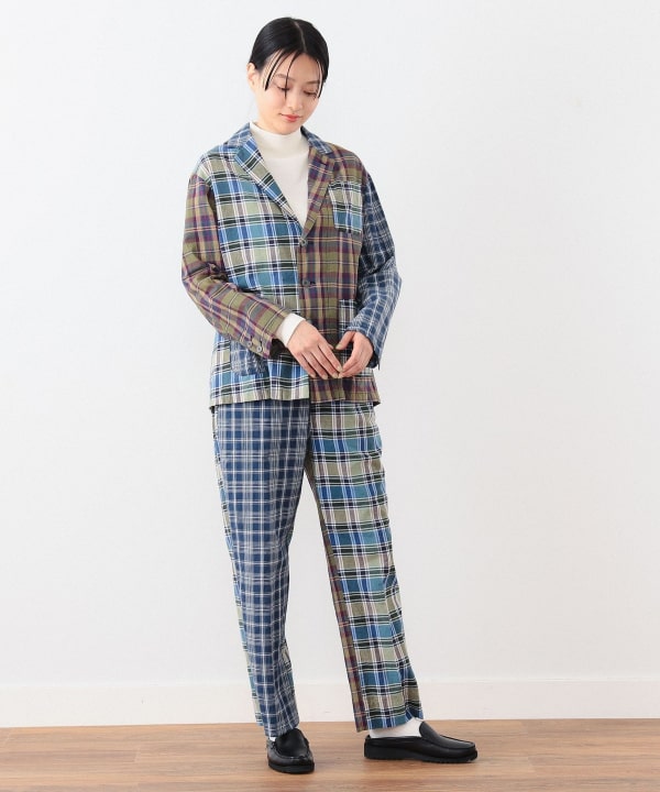 BEAMS BOY BEAMS BOY BEAMS BOY / Madras check crazy slacks (pants