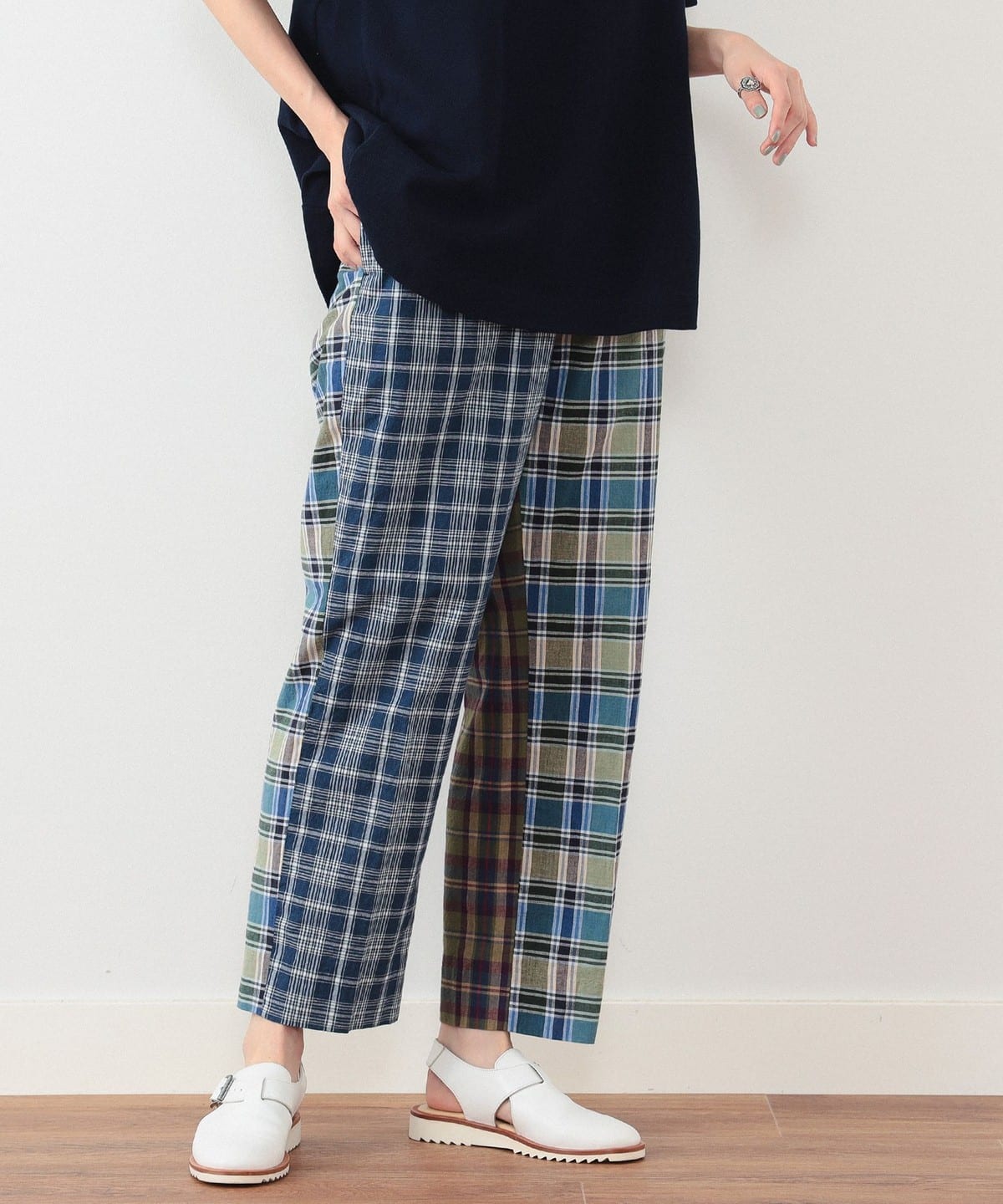 BEAMS BOY BEAMS BOY BEAMS BOY / Madras check crazy slacks (pants