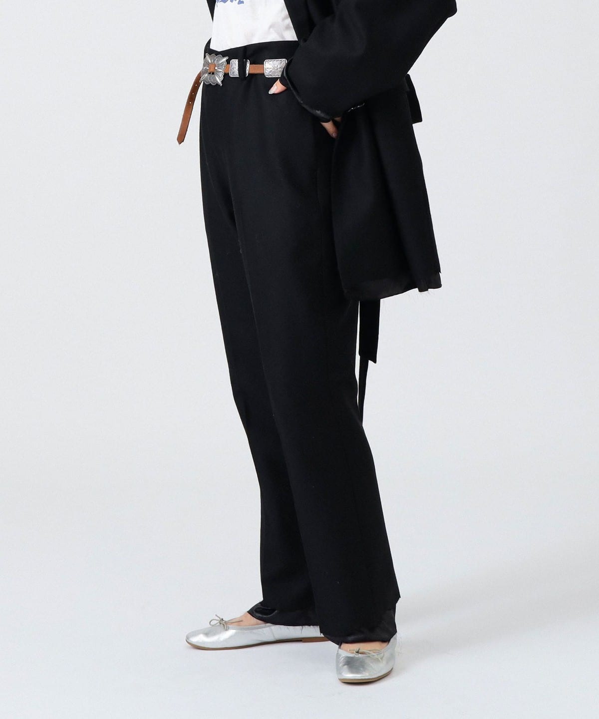 〈女裝〉毛邊西裝褲