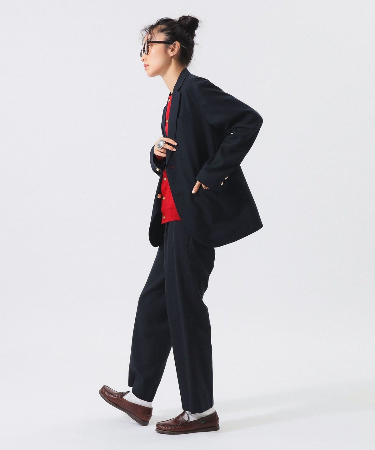 BEAMS BOY（ビームス ボーイ）TW シンチバック スラックス（パンツ